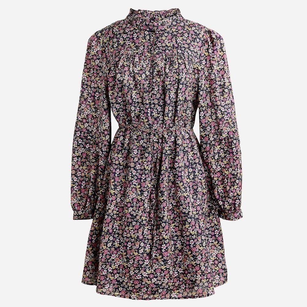 J crew button up mini dress sunny meadow floral